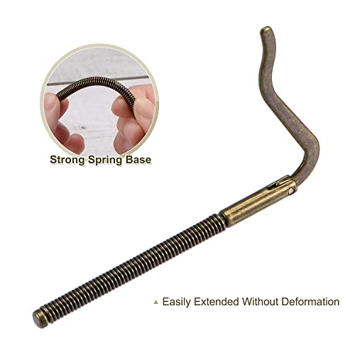 PATIKIL 75mm Spring Clip Bar, Metal Slim Open Coil Holder Clamp for Wallet Credit Card Leather Craft - 3 Pack (Bronze)4