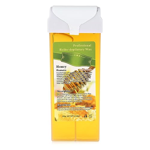 Fdit Cartucho de Cera Depilatoria de 100 G Camino de Cabello Rollo de Cera de Abejas sobre Caliente Efecto Rápido para Belleza, Cuerpo, Lavanda (Colores variados #38)