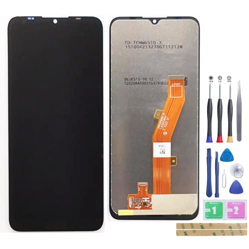 Jinyan Pantalla LCD para No kia C10 TA 1342 Pantalla LCD + reemplazo General del digitalizador de Pantalla táctil de Vidrio Exterior Negro
