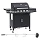 Taino Gasgrill RED 4+1 mit Drehspieß für BBQ und Grillen