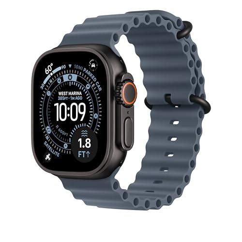Image of Apple Watch Band - Ocean Band Extension - 49mm - Anchor Blue - Extra Large