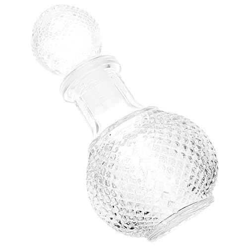 UKCOCO Bouteille en Verre Transparente Carafe à Décanter pour Vin et Whisky et Pratique pour Banquets et Restaurants Bouchon