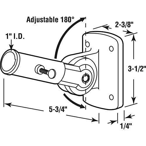 Support de drapeau blanc extérieur orientable pour mât de pavillon Prime-line U 10256 - 3