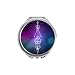 Universe Totem Geometry Alien Triangle Hand Compact Mirror Round Portable Pocket Glass