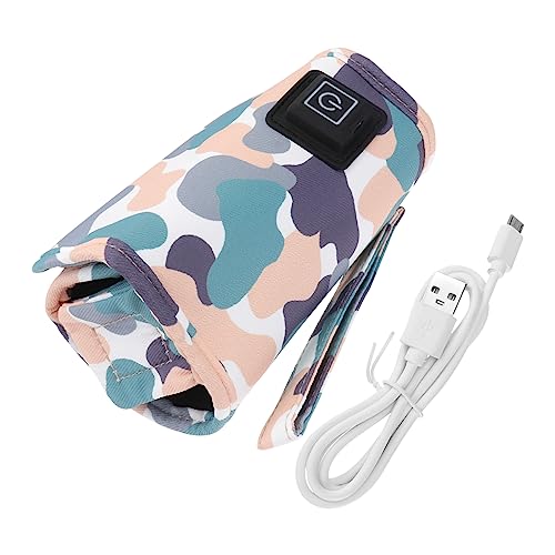 ibasenice 3 Calentador De Biberones Calentador De Leche Usb Para Bebe Cubre Biberón Recién Nacido Calentador De Botellas Estante Secador De Biberones Funda Para Biberón Caliente Púrpura Paño
