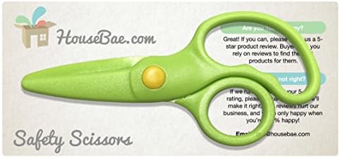Child Safety Scissors, 5 inch (Green)