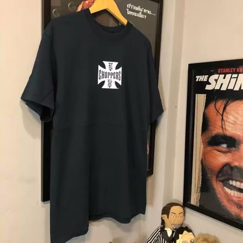 West Coast Choppers T-Shirt, Long Beach CA Graphic Print, Black, Short Sleeve2