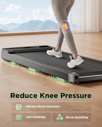 Image of TREAFLOW Treadmill with 0-25% Auto Incline, 3.5 HP Folding for Home Running, 10.0 MPH Max Speed, 300 lbs Weight Capacity, Bluetooth Speaker.