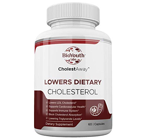 BioYouth Labs Natural Healthy Cholesterol Levels â€“ Cholesterol Supplements for Adults â€“ Cholesterol Lowering Supplement with Garlic and Berberine â€“ Cardiovascular Support â€“ 60 Capsules (1)