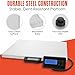 Houseables Shipping Scale, Platform Scale, Industrial, Heavy Duty, 1100 LB, Weight Machine for Luggage, Packages, Postal, Floor, Commercial, Package, Business, Weighing, Large Platform, Digital, 22x18