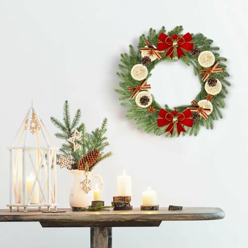 Kapokr 60 Stück Tannenzweige Künstlich Kunst Tannenzweige Grüne Künstliche Tannenzweige Wie Echt, Künstlicher Tannenzweig für Weihnachten Urlaub DIY Girlande Heim Garten Wand Dekor