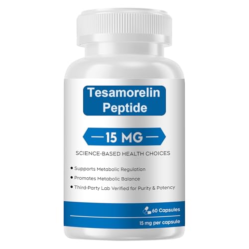 ASROPJE Tesamorelin Peptide, 99% Purity, Research Grade, 15mg, 60 Capsules