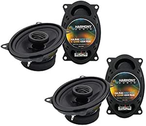 Harmony Audio HA-R65 Compatible With Honda Accord 1986-1997 Bundled With HA-R69 Speakers And CXA360.4 Amplifier Factory Speaker Replacement Package