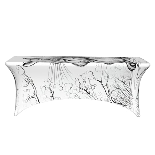 Nappe de table extensible sans pli pour table pliante de banquet - 3