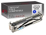  Toner Cyan Compatible para HP CF541X 203X 2500 páginas  TO802