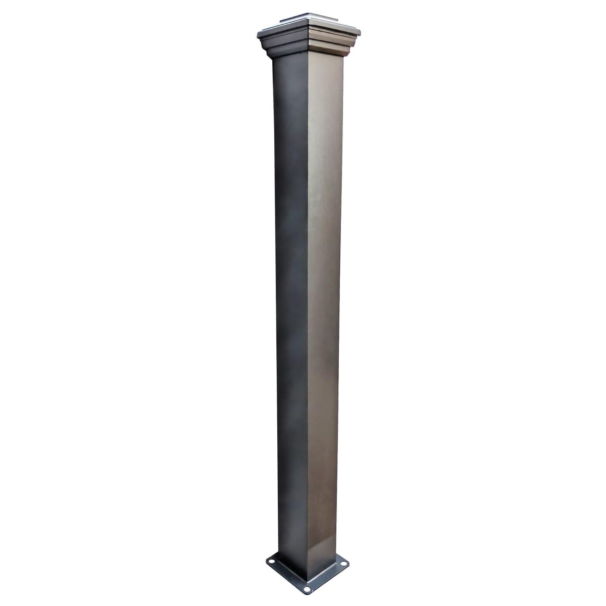 Aluminum Post Kit, Porch and Deck Railings, Railing Post, Textured Black Aluminum Line Post Kit, Made with Durable Black Textured Powder-Coat Finish(3.15 in. x 3.15 in. x 39.5 in.)