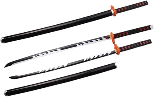 Miniatura 9 de Blazing Steel Espada samurái de espuma de fantasía Demon Nichirin de 41"