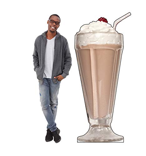 Image of Cardboard People Chocolate Milk Shake Life Size Cardboard Cutout Standup