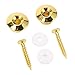 Gold Metal Guitar Strap Button Locking Secure Lock Universal Guitar Strap End Pins for Acoustic, Electric, Bass, Ukulele with Stylish Aesthetics, Easy Replacement Design