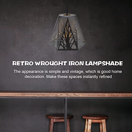Osaladi Metal Lamp Shade With Multiple Sides Tree Shadow Lampshade Modern Chandelier Lamp Shade Lamp Covers For Table Floor Light Wall Lamp E27 #TOP2