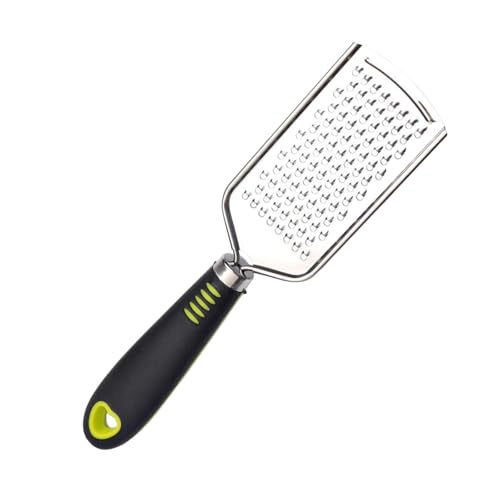 1 Stück Käsereibe Edelstahl Parmesanreibe mit Silikongriff Dauerhaft Zitronenreibe für Käse Schokolade Kartoffel Karotten Apfel