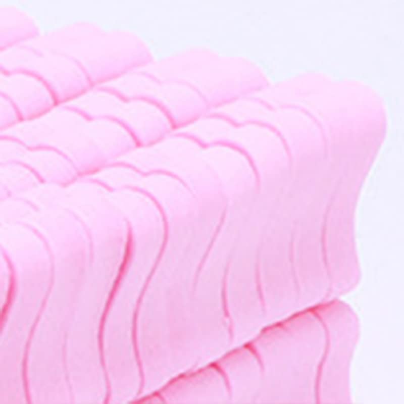 Gąbkowe Separatory Palców 100 szt., Miękkie, Elastyczne Separatory Palców u Stóp Przekładki, Idealne Do Manicure Pedicure w Domowym Salonie Do Użytku Profesjonalnego (PINK)
