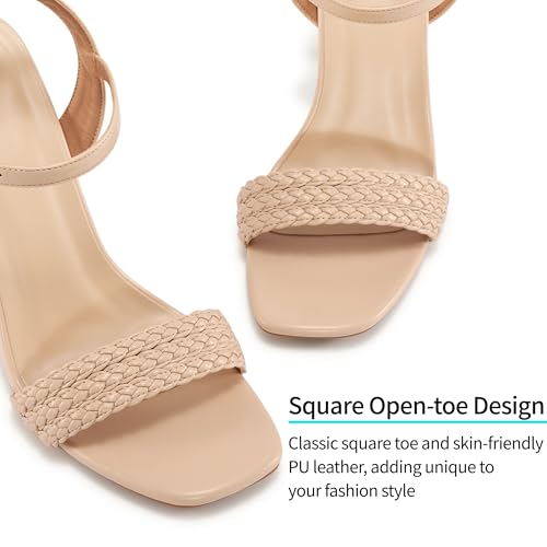 Ablanczoom Womens High Heels for Wedding: Ankle Strap Stilettos Open Toe Heeled Dressy Sexy Sandals Party Prom4