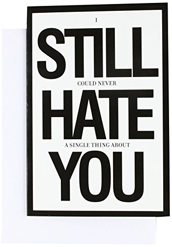 8681Z 'Still Hate You' - Funny Anniversary Greeting Card with 5