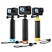 Produktbild Sametop Schwimmender Handgriff Schwimmer Handler Floating Hand Grip Schwimmend Stick Zubehör Kompatibel mit GoPro Hero 13 12 11 10 9 8 7 6 5 4 Session Max DJI Osmo Action Kameras (Orange)