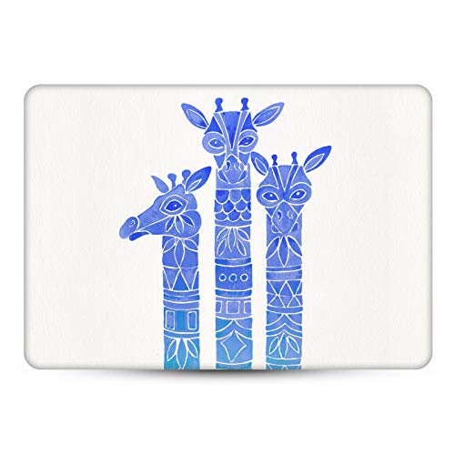 Peau vinyle MacBook Pro 13 A2338 motif girafe bleu ajustement parfait - 2