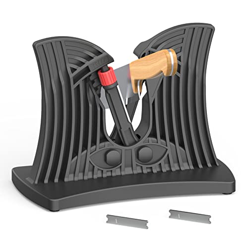 Aiguiseur De Couteaux De Cuisine Professionnel QUIDAOSO, 8 Fois La DuréE De Vie, Livré Avec Une Lame D'AffûTage RemplaçAble