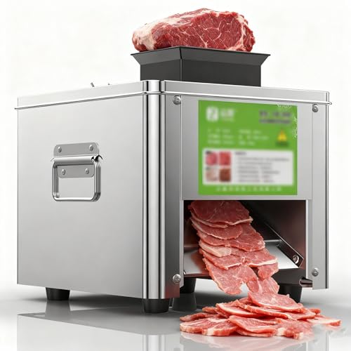 Cortadora y Trituradora de Carne Eléctrica Acero Inoxidable