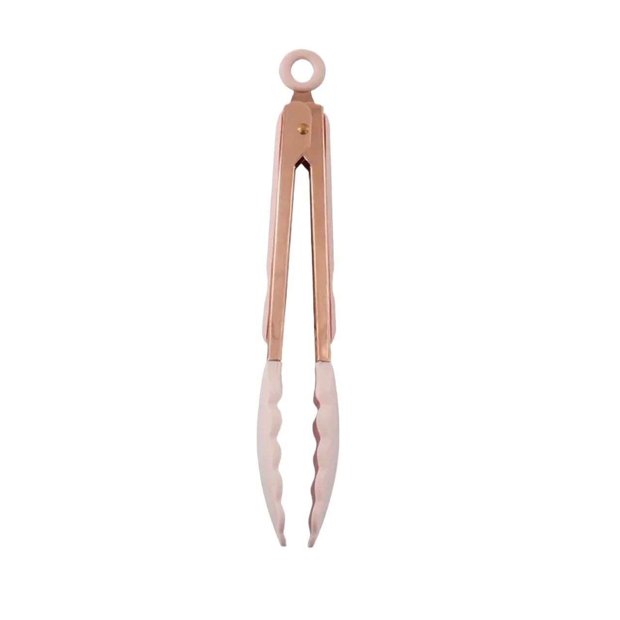 Küchenzangen-Set 3 Teile/satz 9 Zoll Silikon Clips Brot Grill Zange Steak Clip Lebensmittel Clips BBQ Kochen Backen Salat Küche Zubehör Für die Küche(Gold pink)