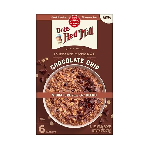 Image of Bob's Red Mill Chocolate Chip Instant Oatmeal Packets, 6 packets