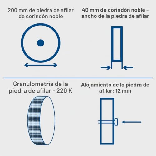 Afiladora al agua Scheppach Tiger 5000s para herramientas de carpintería 4