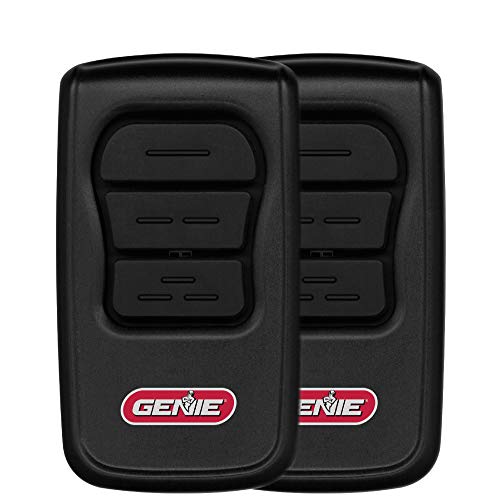 One-Day Sale: Up to 80% Off GenieMaster 3-Button Garage Door Opener Remotes (2 Pack) - Each Remote with Genie Garage Door Openers Since 1993 with Intellicode Technology and/or 9/12 Dipswitches - Model GM3T-R , Black