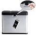 SONGMICS Cubo de Basura, Basurero con Pedal 3 en 1, 24 litros,...