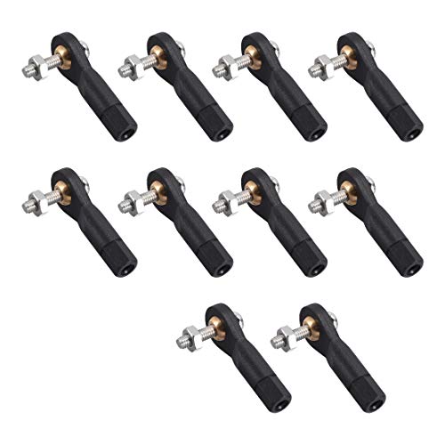 Uxcell 10Pcs M3 3.0Xl29Mm Lever Steering Linkage Tie Rod End Ball Head End With Screws And Nut For Rc #TOP14