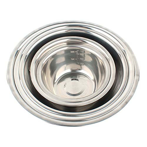 ABOOFAN Stainless Steel Bowl Set 5 Pcs Soup Bowls Lids Cup Portable for Outdoor