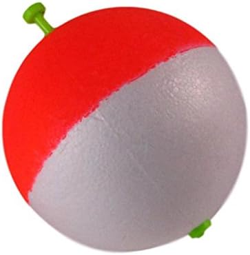 3" inch Round Foam Fishing Bobbers - Snap-On Floats - Red & White...