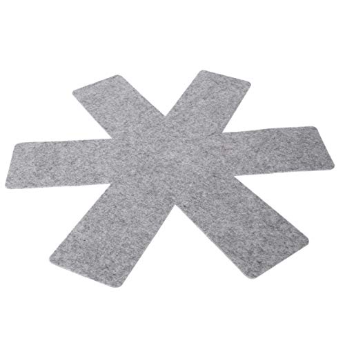 Protetores de panela YARNOW para panela, 6 peças de protetores de panela, protetores de panela cinza