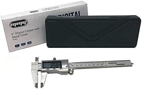 MMG Electronic Digital Caliper Range 0-150mm / 0-6 inches, Stainless Steel with Extra Large LCD Screen, Display Inch/Fractional Inch/Millimeters