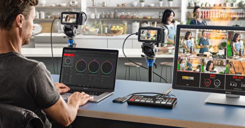 Image of Blackmagic Design ATEM Mini Pro HDMI Live Stream Switcher Bundle with 6' HDMI Cable, 7' Cat5e Cable, and 5-Pack of SolidSignal Cable Ties (SWATEMMINIBPR)