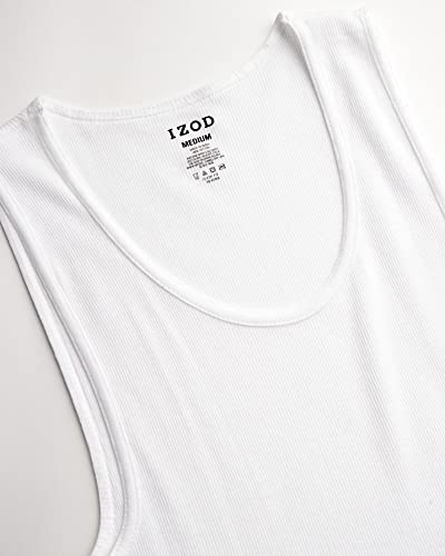 IZOD Men’s Undershirts – 5 Pack Soft Cotton Mens Tank Top Undershirts (S-2XL)2