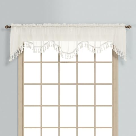 United Curtain Monte Carlo Valance, 59 x 18 in, Egg Cover