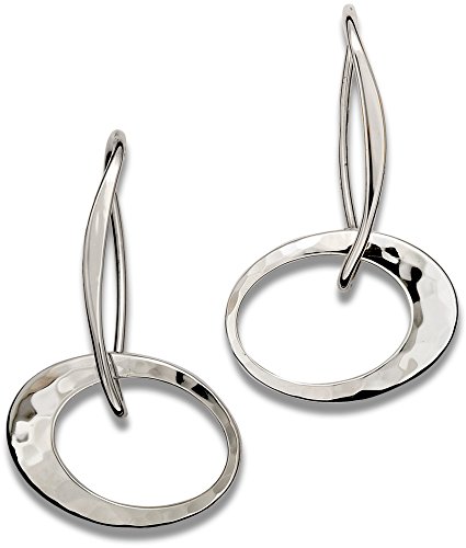 Ed Levin, Petite Elliptical Earrings, 925 Sterling Silver