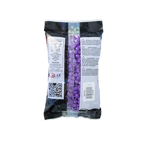 Image of The Beadery - 9x6mm Barrel Pony Bead, Dark Lilac - 900 Pieces - 750V054