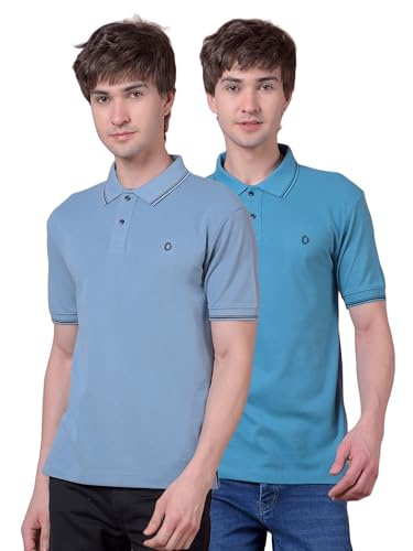 Image of Dollar Pack of 2 Men's Cotton Polo T-Shirt with Classic Collar