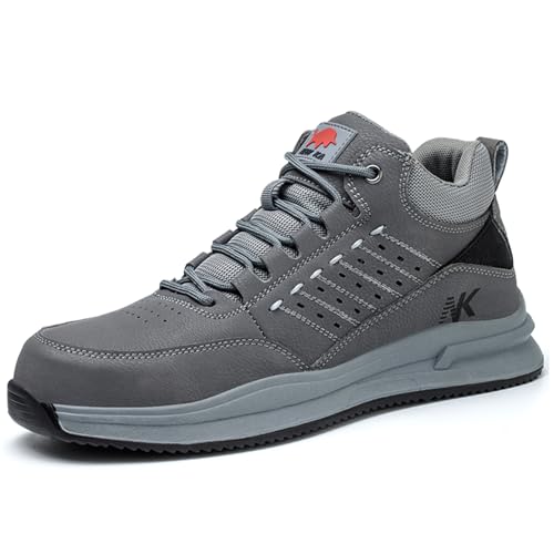 Image of Steel Toe Shoes for Men Work Shoes Men Steel Toe Shoe for Construction Breathable Anti Smash Sneakers for Warehouse Lightweight Safety Unbreakable Sneakers for Industrial