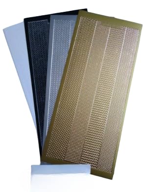 Vision4ever 1x White Mixed Pattern Wavy Diamond Border Peel Off Stickers - Perfect for Card Making and Craft Projects
